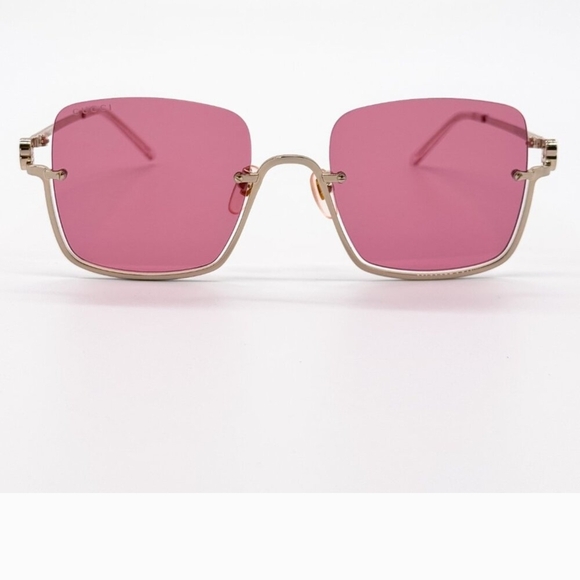 Gucci Gold Pink  GG1279s 003 Pink Woman Sunglasses - Picture 12 of 13